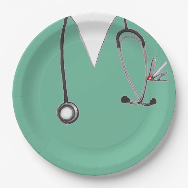 Papiertafel für den Abschluss von Krankenschwester Pappteller (Vorderseite)