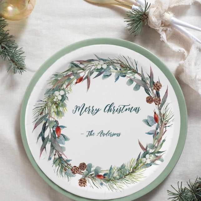 Papiertafel für den Watercolor-Wald Pappteller (Von Creator hochgeladen)