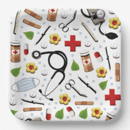 Papiertafel für die Krankenpflege Pappteller