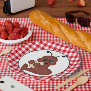 Papiertafel für Picnic-Ameisen-Party Pappteller