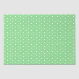 Papiertafel/grüne Polka-Punkte Seidenpapier