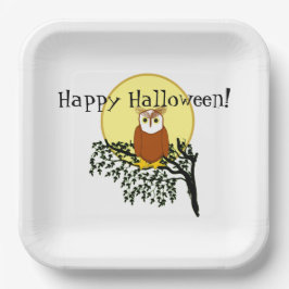 Papiertafel - Kugel auf Zweig Pappteller