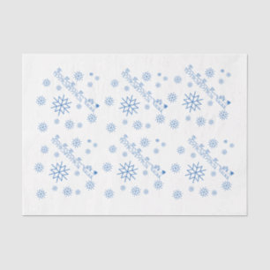 Papiertafel - Weihnachtsmann, Schlitten, Schneeflo Seidenpapier