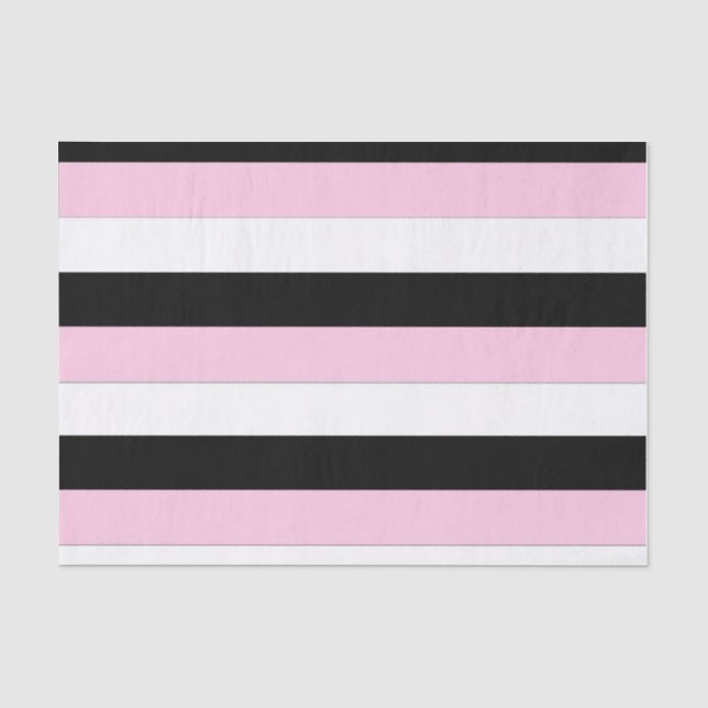 Papiertaschentücher für Schwarz, Rosa und Weiß Seidenpapier (Vorderseite)