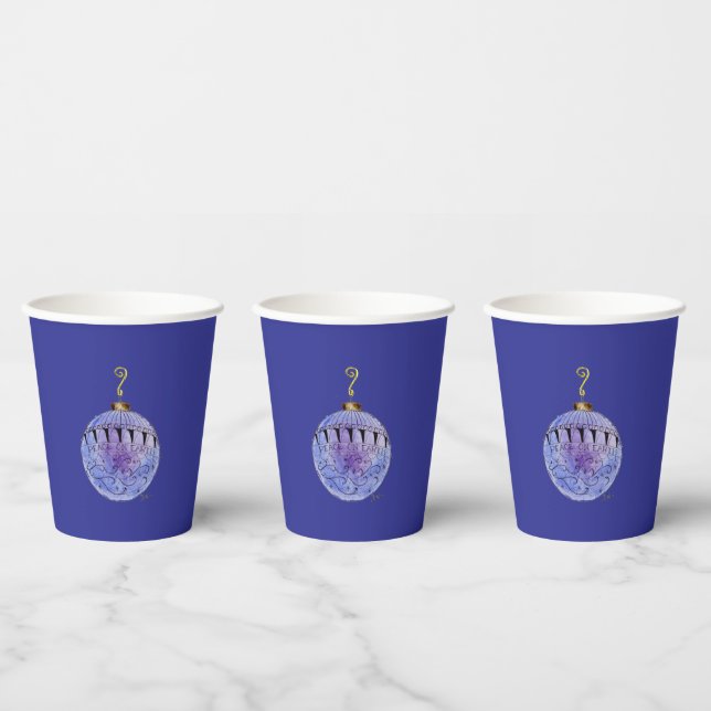 Papiertasse - architektonisch dekorierte Ornamente Pappbecher (Multi)