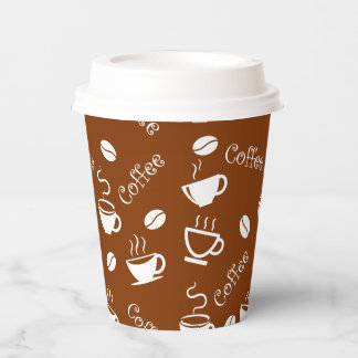 Papiertasse mit Kaffeemuster Pappbecher