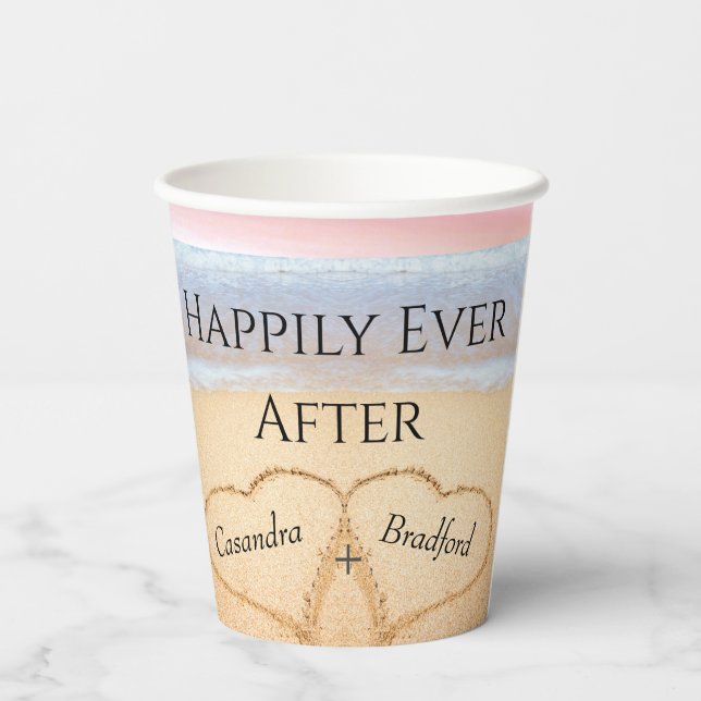 Papiertasse Pappbecher (Rückseite)