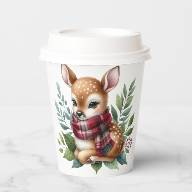 Papiertasse Rustikale Herbstduschsäulen Pappbecher (Vorderseite)