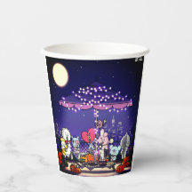 Papiertassen mit BT21 zu Halloween