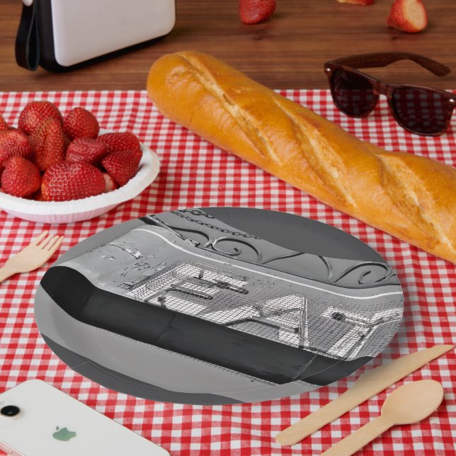 Papierteller 9" rund (Picknick)