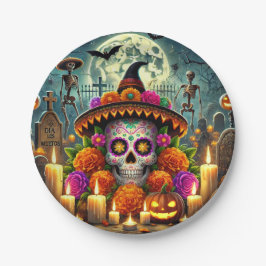 Papierteller zu Halloween