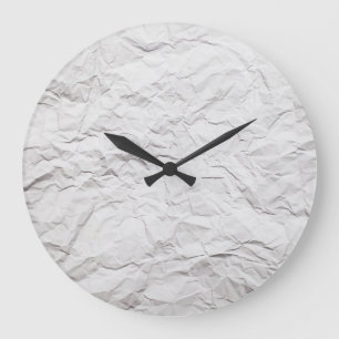 Papiertextur, detaillierter Hintergrund. Große Wanduhr