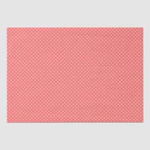 Papiertuch/Polka-Punkte Pfirsich Seidenpapier