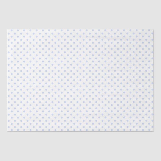 Papiertücher/Blatt-blaue Polka-Dosen-Papiere Seidenpapier (Vorderseite)