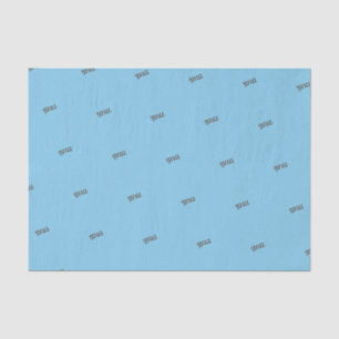 Papiertücher für antike Namen (Sky Blue & Copper) Seidenpapier