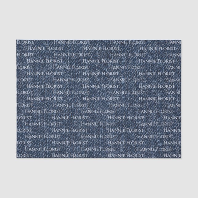 Papiertücher für dunkle Denim-Mehrfach-Print Seidenpapier (Vorderseite)