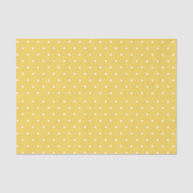 Papiertücher für Gelb- und Weißpolka Seidenpapier (Vorderseite)