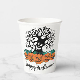 Papiertücher für Halloween Pappbecher