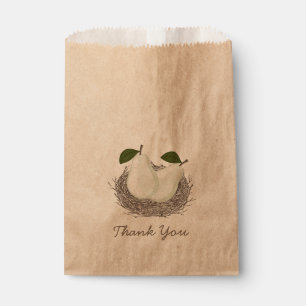 Papiertüte aus Pair-Twin-Gastgeschenk Geschenktütchen