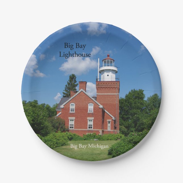 Papiertüte für Big Bay Lighthouse Pappteller (Vorderseite)
