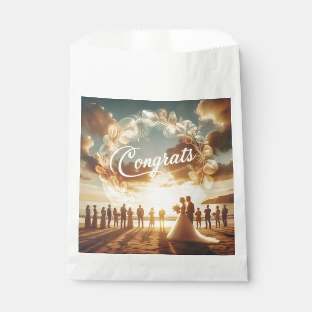 Papiertüte für Glückwünsche Geschenktütchen (Vorderseite)