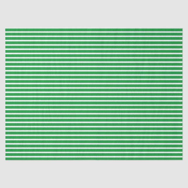 Papiertüte für grüne Streifen Seidenpapier (Vorderseite)