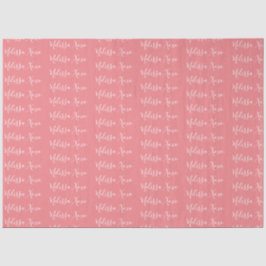 Papiertüte für Ihren Namen - rosa Seidenpapier