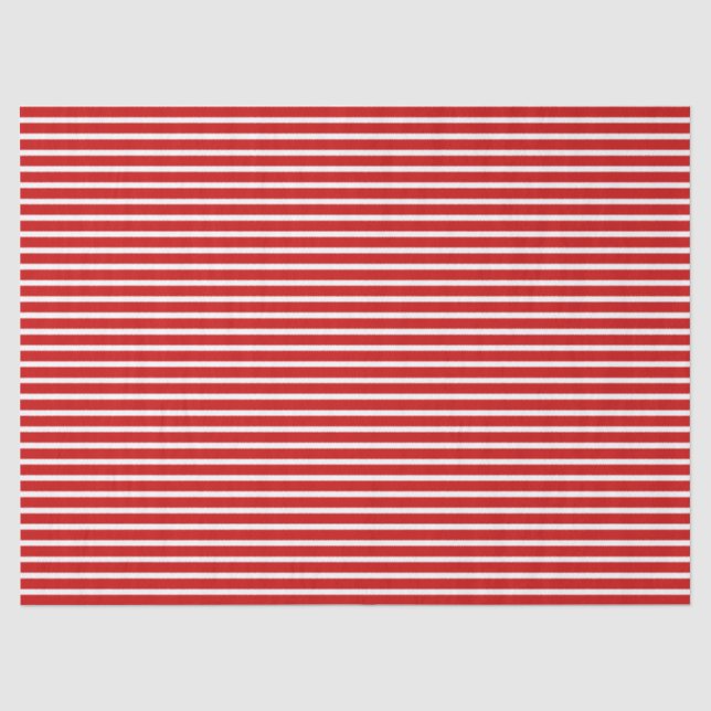 Papiertüte für rote horizontale Streifen Seidenpapier (Vorderseite)