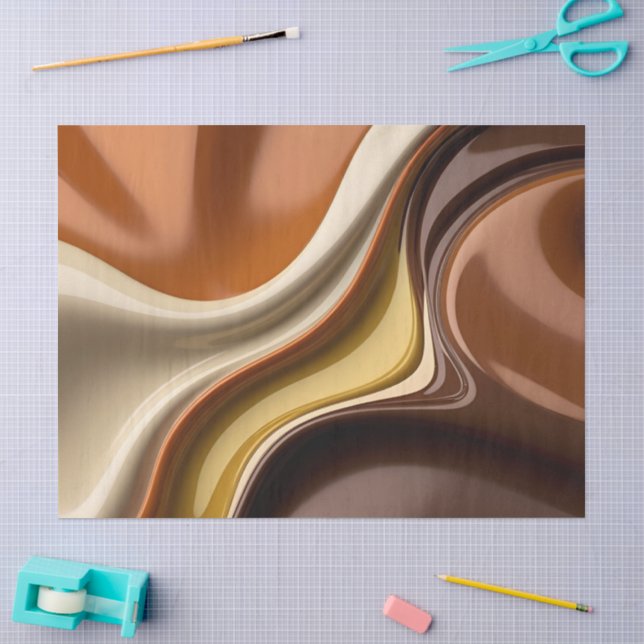 Papiertüte in stilvoller abstrakter Grafik Seidenpapier (Basteln)