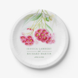 Papiertüte mit rosa Prägung Pappteller