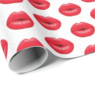 Papierverpackenbandlippen Geschenkpapier