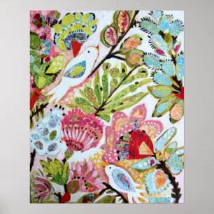 Papiervögel II Poster