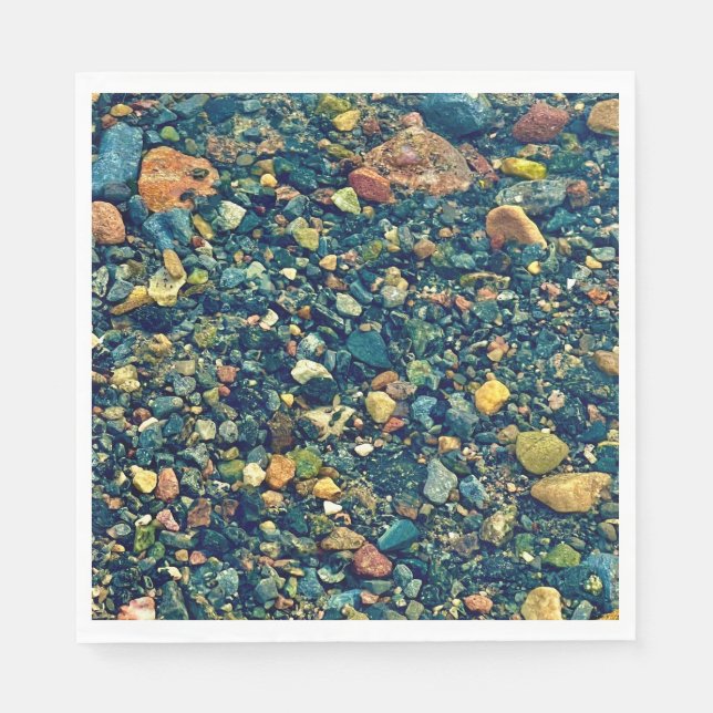 Papierwaren, Party, Hübsche Kiesel Serviette (Vorderseite)