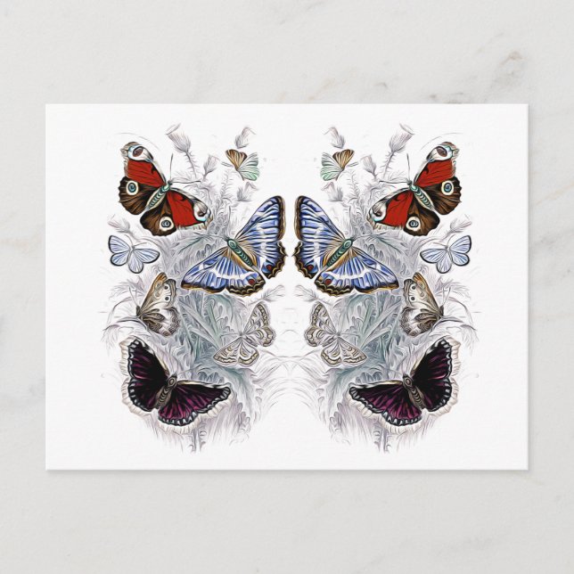 Papillen Postkarte (Vorderseite)