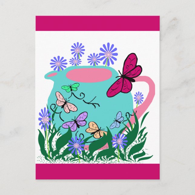 Papillenschmetterling Postkarte (Vorderseite)