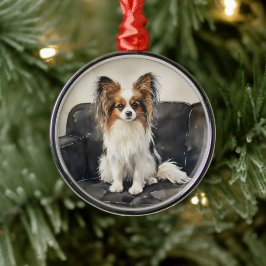 Papillion Acrylic Photo Tile Ornament Aus Metall