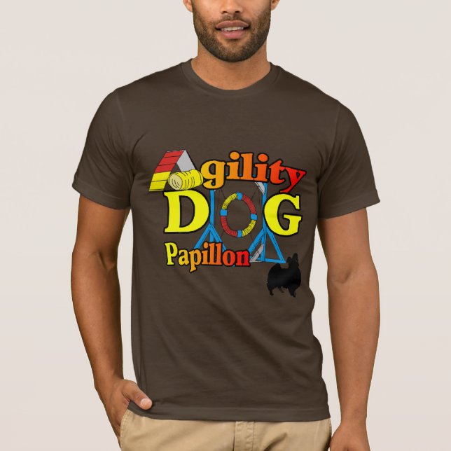 Papillon_Agility Geschenke T-Shirt (Vorderseite)