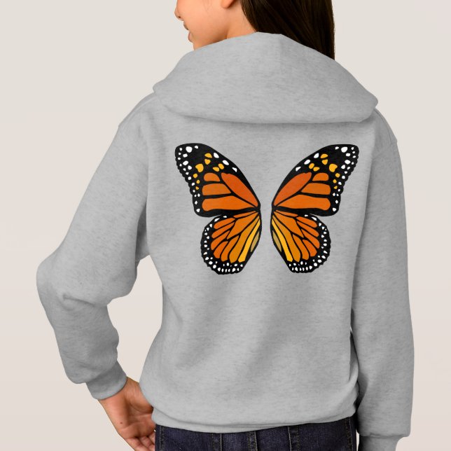 Papillon ailes Enfants Sweat - shirt à capuche mig (Dos)