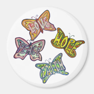 Papillon Ailes Word Art Cadeau Aimants frigo