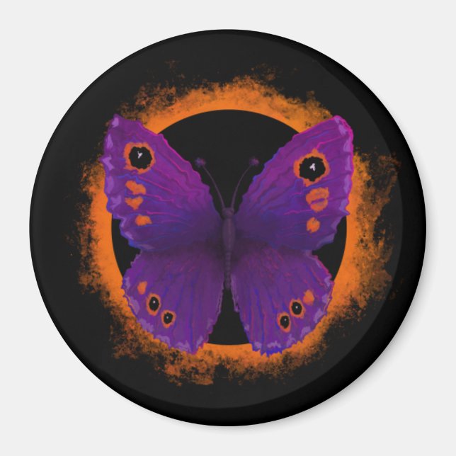 Papillon Aimant Eclipse Solaire (Devant)