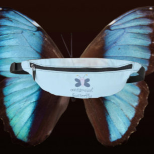 Papillon Antisocial – Sac banane Papillon Bleu