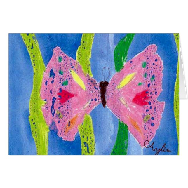 Papillon aquarelle (Devant horizontal)