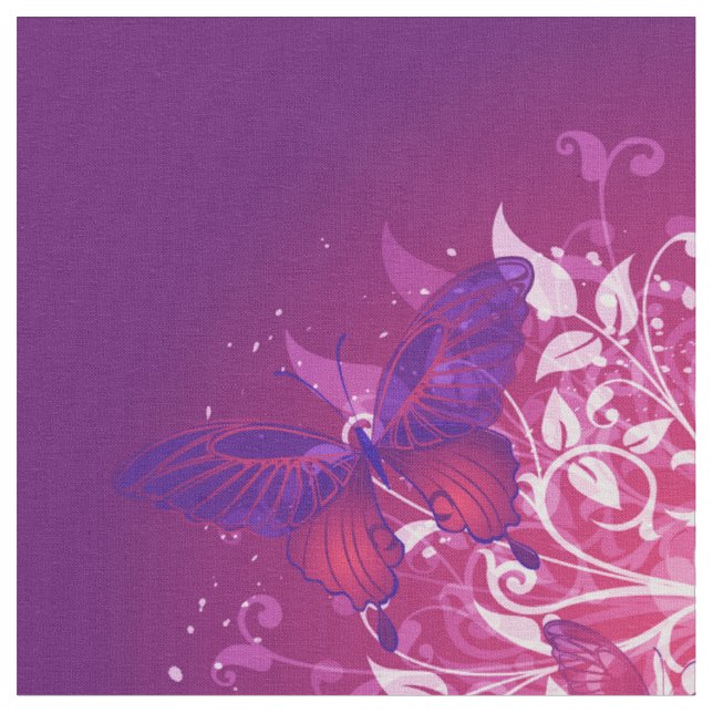 Papillon Art 17 tissu personnalisé (Fermer)