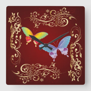 Papillon Art 1 Horloges murales et options numériq