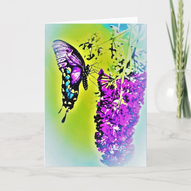 Papillon / Art, carte (Devant)