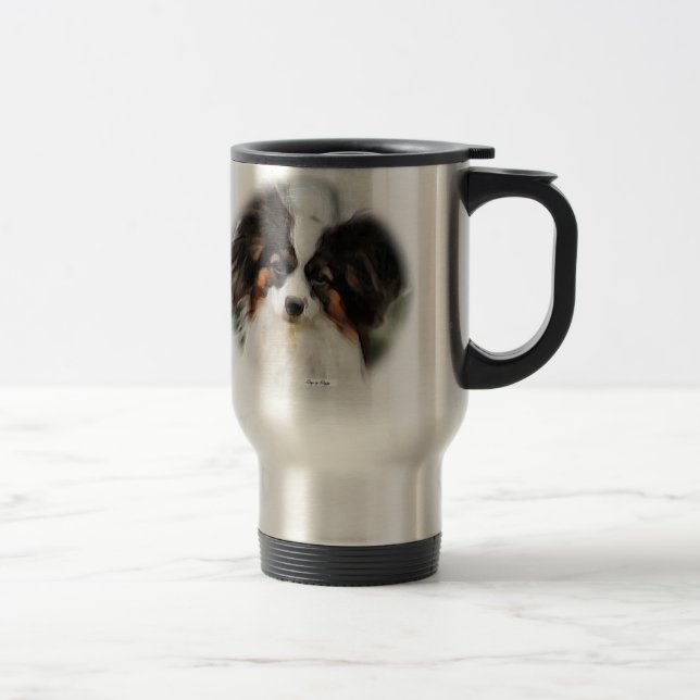 Papillon Art Gifts Reisebecher (Rechts)