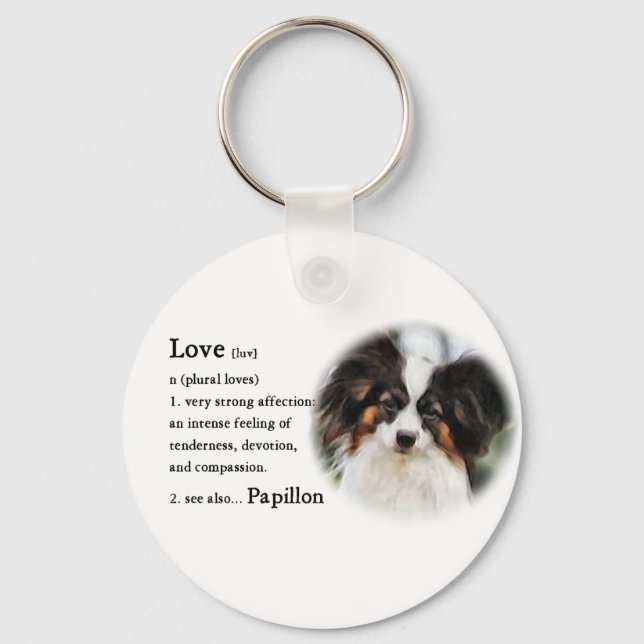 Papillon Art Gifts Schlüsselanhänger (Vorderseite)