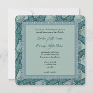 Papillon Art Nouveau Mariage Invitations