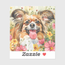 Papillon-Aufkleber – Wasserfarben-Design