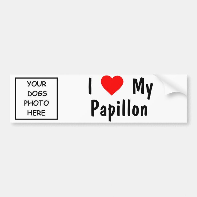 Papillon Autoaufkleber (Vorne)